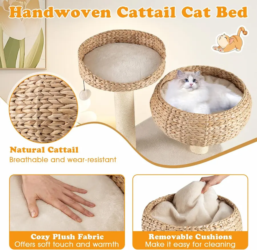 PETSITE 41 Inch Modern Cat Tree